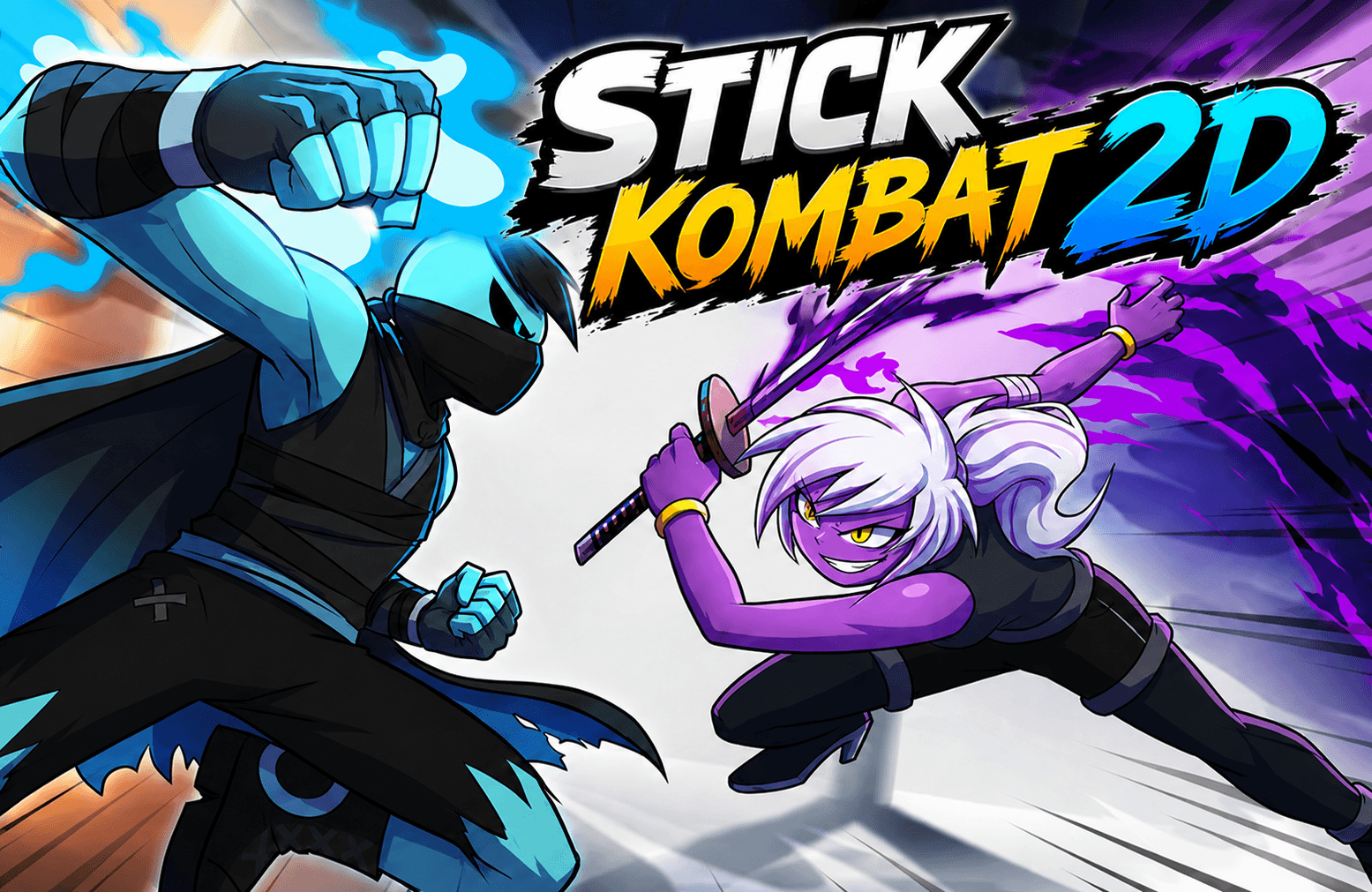 Stick Kombat 2D | Play Stickman Fighting Online - game cover